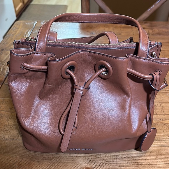 Cole Haan Tan Leather Bucket Bag - Picture 1 of 7